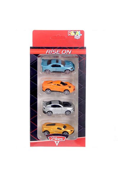 TOYFEST رايز أون 4 قطع مركبات صغيرة