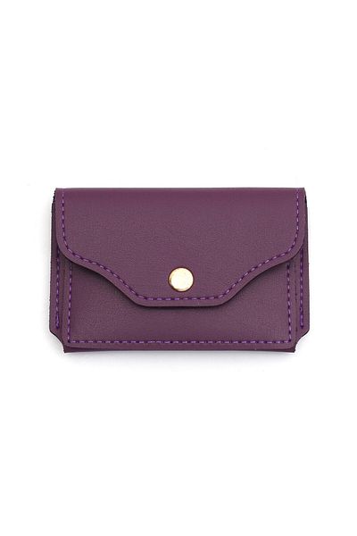 Womancraft Portofel pentru carduri pentru femei Accesoriu violet cu compartiment pentru carduri