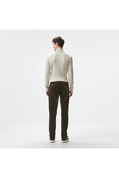 Lacoste Erkek Tapered Fit Chino Koyu Yeşil Pantolon