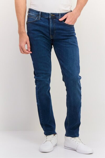 Lee Men Regular Fit Washed Stretchable Jeans, Navy