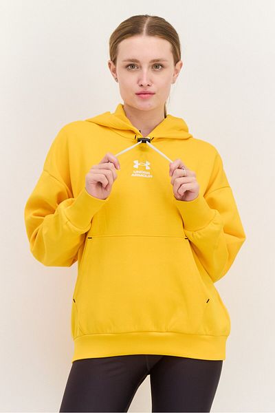 Under Armour Women Loose Fit Long Sleeve Outdoor Hoodie, Orange