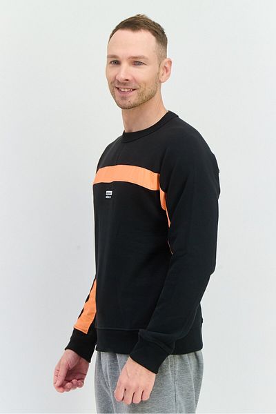 adidas Men Sportswear Fit Long Sleeve Training Sweatshirt, Black
