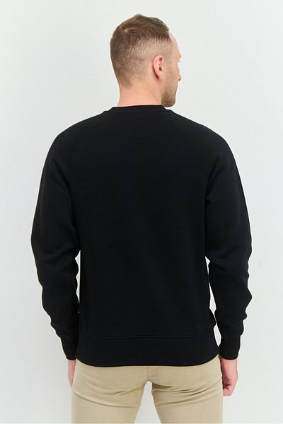 Penfield Men Crew Neck Embroidered Logo Long Sleeves Sweatshirt, Black