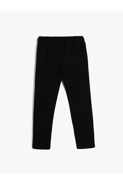 Koton Straight Leg Black Boy's Sweatpants 5WKB40139TK