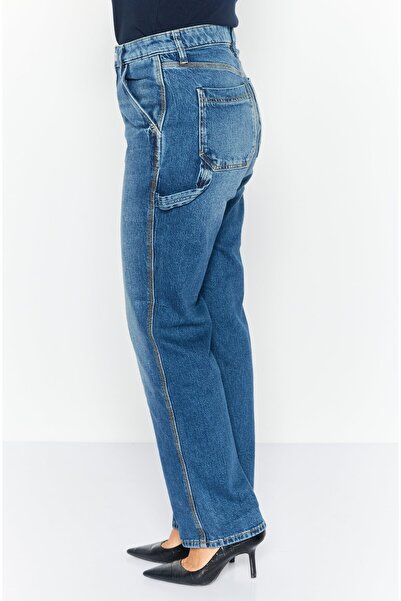 Esprit Women Straight Fit Washed Stretchable Jeans, Blue