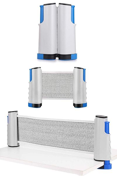 Telvesse Table Tennis Net Ping Pong Net with Automatic Tensioning Mechanism Compatible with All Tables