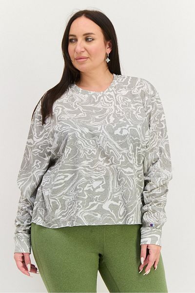 Champion Women Sportswear Fit Long Sleeve Outdoor Top, Grey