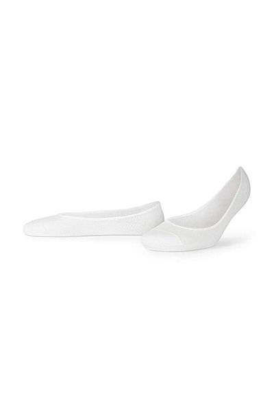 Tchibo Women 2 Pairs of Sneaker Footsies Socks, White and Navy