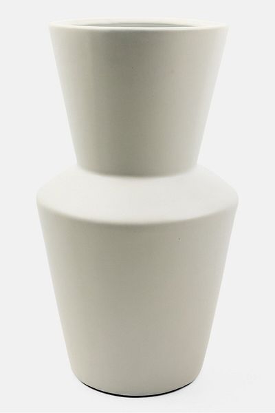 Muy Mucho Ceramic Flower Vase, White