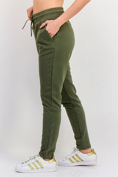 hummel Women Sportswear Fit Training Sweatpants, Olive