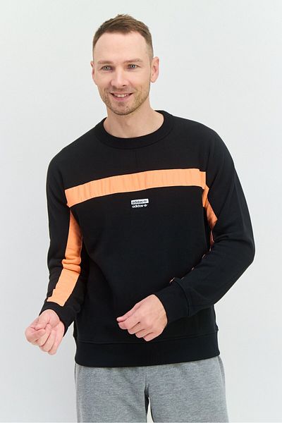 adidas Men Sportswear Fit Long Sleeve Training Sweatshirt, Black