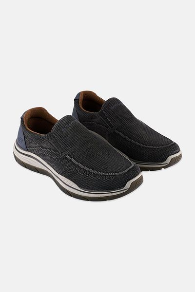 SKECHERS Men Expected Cowen Slip On Outdoor Shoes, Dark Grey