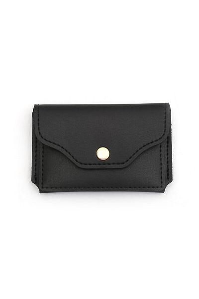 Womancraft Portofel pentru carduri pentru femei Accesoriu compartiment pentru carduri negre