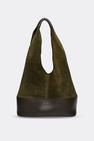 MORCA Γνήσια Suede Casual Τσάντα ώμου Χακί