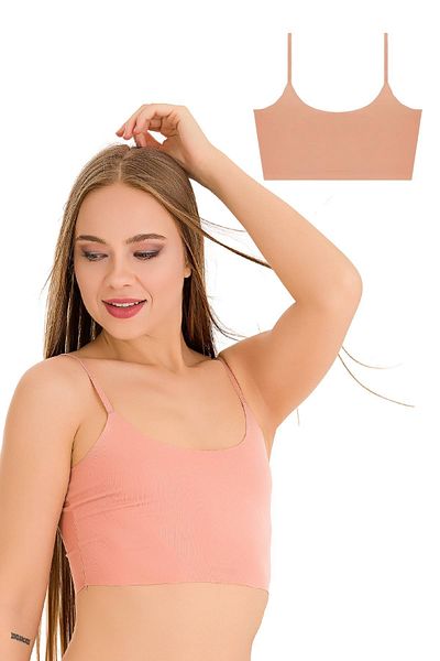 Newlilla 777 Laser Cut Crop Bustier mit verstellbaren, dünnen Trägern für Damen