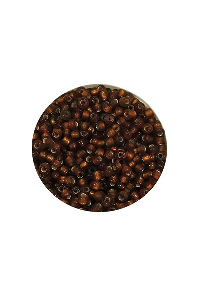 STUMBANNG Cast glass sand beads (11/0) 2 mm - 20 grams - very dark orange - bnc029