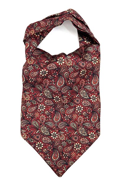 Kravatkolik Bordo Motif Desen Erkek Fular K598