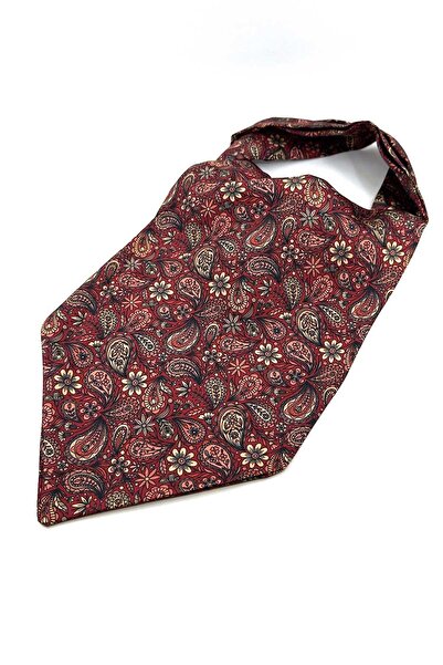 Kravatkolik Bordo Motif Desen Erkek Fular K598