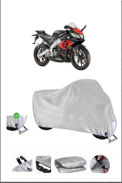 Breen قفل Aprilia RS125 متوافق مع غطاء دراجة نارية متين مقاوم للماء - رمادي