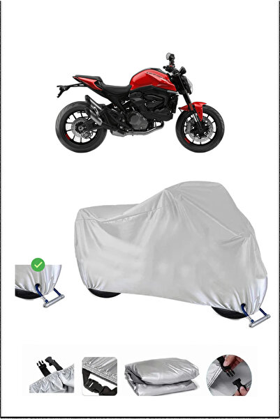 Breen قفل Ducati MONSTER937 متوافق مع غطاء دراجة نارية متين مقاوم للماء - رمادي