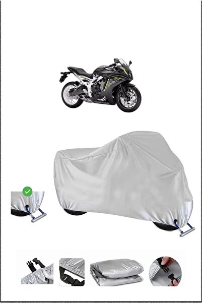 Breen هوندا CBR650FA قفل متوافق مع الماء دائم دراجة نارية القماش المشمع-رمادي