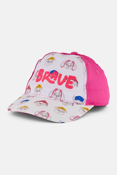 PAW PATROL Kids Girl Graphic Print Velcro Baseball Cap, Pink Combo