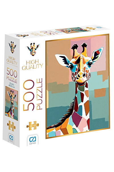 CA Games Zürafa 500 Parça 2,2mm Kalınlık 33x48cm Profesyonel Hobi Puzzle Yapb...