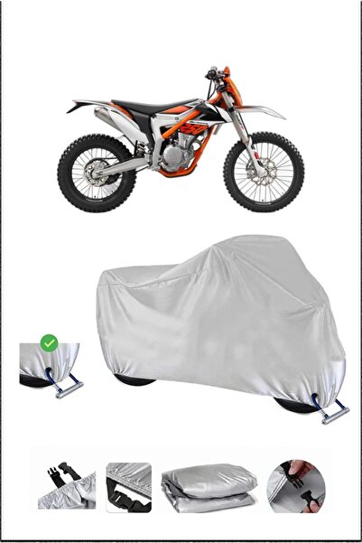 Breen قفل KTM 250FFREERIDE متوافق مع غطاء دراجة نارية مقاوم للماء ومتين - رمادي