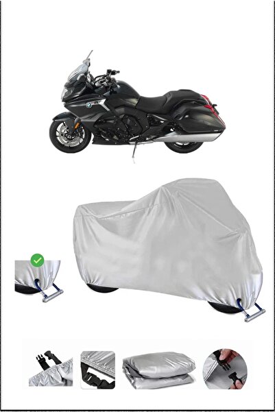 Breen قفل Bmw K1600BAGGER متوافق مع غطاء دراجة نارية متين مقاوم للماء - رمادي