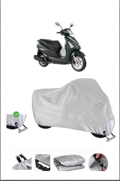 Breen Yamaha D'Elight Lock Compatible Waterproof Durable Motorcycle Canvas-Gray