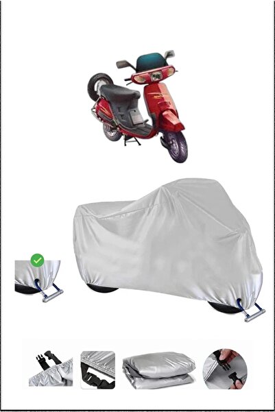 Breen Honda Kineticdx Lock Compatible Waterproof Durable Motorcycle Canvas-Gray