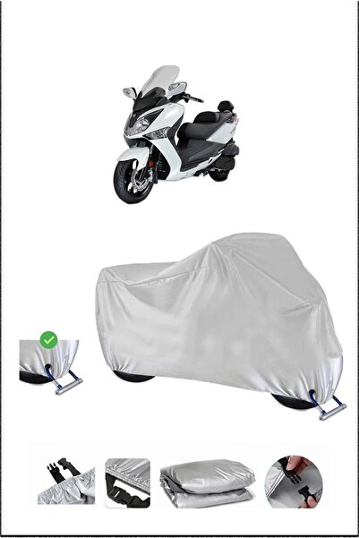 Breen Sym JOYMAX250IABS قفل متوافق مع الماء ومتين للدراجات النارية - رمادي