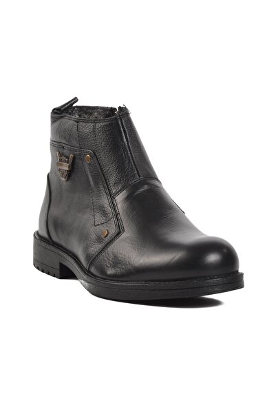 AYAKMOD Genuine Leather Black Men's Boots