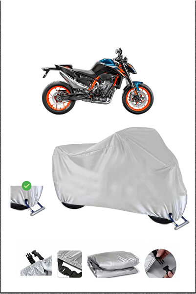 Breen قفل KTM 890DUKER متوافق مع غطاء دراجة نارية متين مقاوم للماء - رمادي