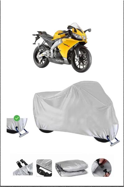 Breen قفل Aprilia RS41254T متوافق مع غطاء دراجة نارية مقاوم للماء ومتين - رمادي