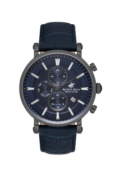 Beverly Hills Polo Club Men's Multi Function Dark Blue Dial Watch - BP3548X.099