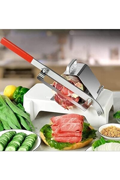 mastergold Manual Frozen Meat Slicer Stainless Steel Cutter Machine For Home Kitchen Use Commercial Beef Mutton