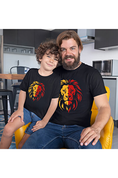 BB T SHIRTS Tata Fiu Copil Tricou Combinație Leu Imprimat Bumbac 1 Tricou de calitate