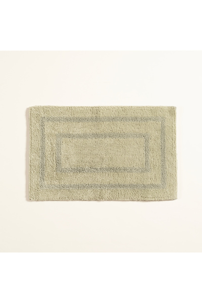 Zsa Zsa Zsu Solıd Çift Taraflı Pamuk %100 Pamuk Banyo Paspası 70x120 Cm Yeşil