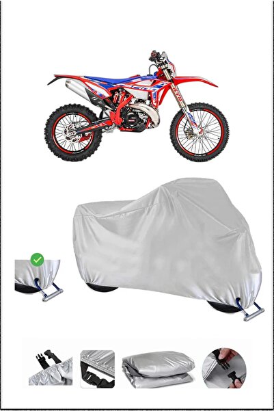 Breen قفل بيتا RR2502TENDURORACING متوافق مع غطاء دراجة نارية مقاوم للماء ومتين - رمادي