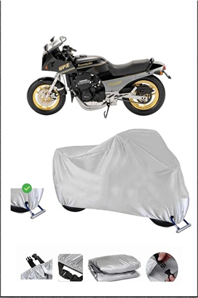 Breen قفل Kawasaki GPZ900R متوافق مع غطاء دراجة نارية متين مقاوم للماء - رمادي