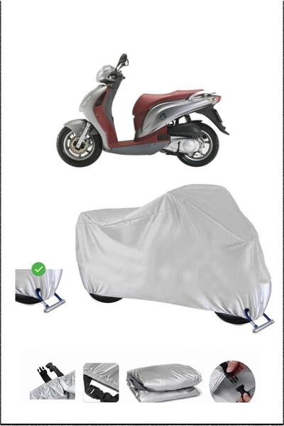 Breen Honda Ps150I Lock Compatible Waterproof Durable Motorcycle Canvas-Gray