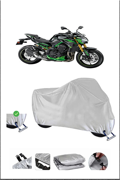 Breen قفل Kawasaki Z900SE متوافق مع غطاء دراجة نارية متين مقاوم للماء - رمادي