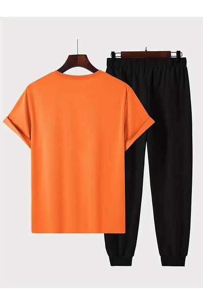 uyguntarz Unisex-Trainingsanzug-Set mit Chance-Print