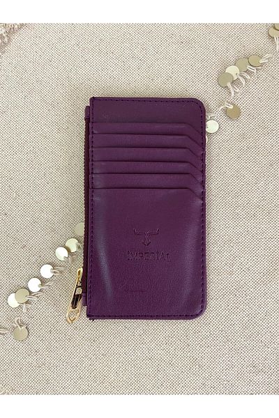 Madam Boutique Super Thin Model Women's Card Holder Business Card Holder Wallet with Money Compartment