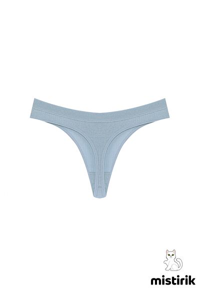 MİSTİRİK Paulo Model Ribbed Thong Slip No Marks Slip Culoare Verde Apa