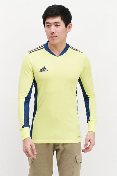adidas Men Sportswear Long Sleeve T-Shirt, Light Green/Navy