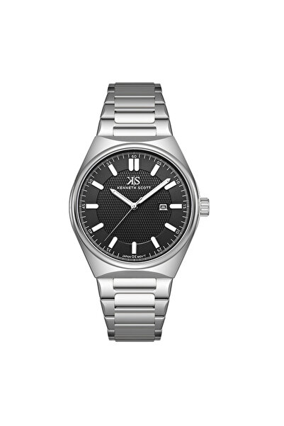 Kenneth Scott Kenneth Scott K24016-SBSB Men Analog Display Watch & Stainless ...
