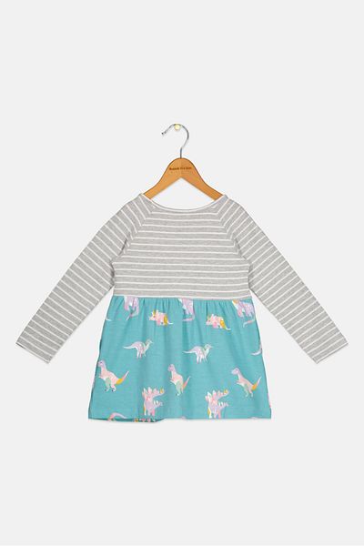 Rumi + Ryder Toddlers Girl Stripe Long Sleeve Dress, Multicolor