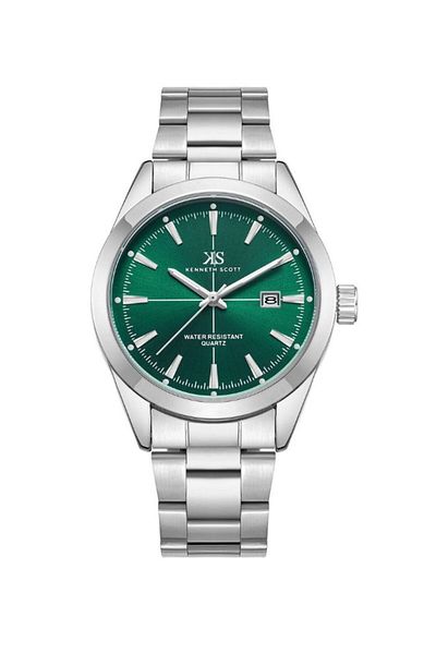 Kenneth Scott Kenneth Scott Men Analog Green Dial Watch - K23025-SBSH